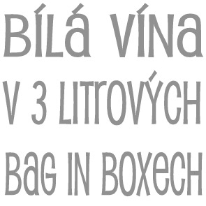Bílá vína v 3 litrových bag in boxech