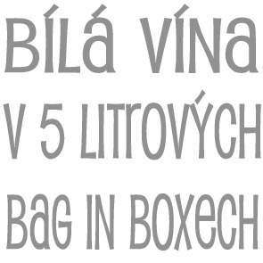 Bílá vína v 5 litrových bag in boxech