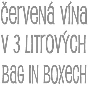 Červená vína 3 litrových bag in boxech