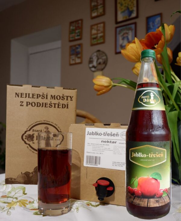 moštárna Stará dáma | JABLKO-TŘEŠEŇ 59% | bag in box 5 l
