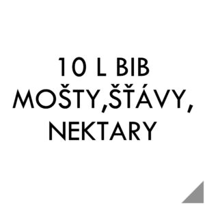 10 litrové mošty, šťávy a nektary