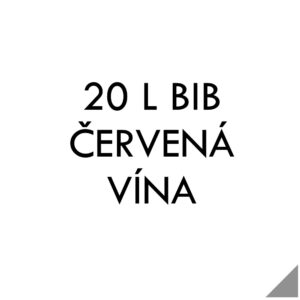 Červená vína v 20 litrových bag in boxech